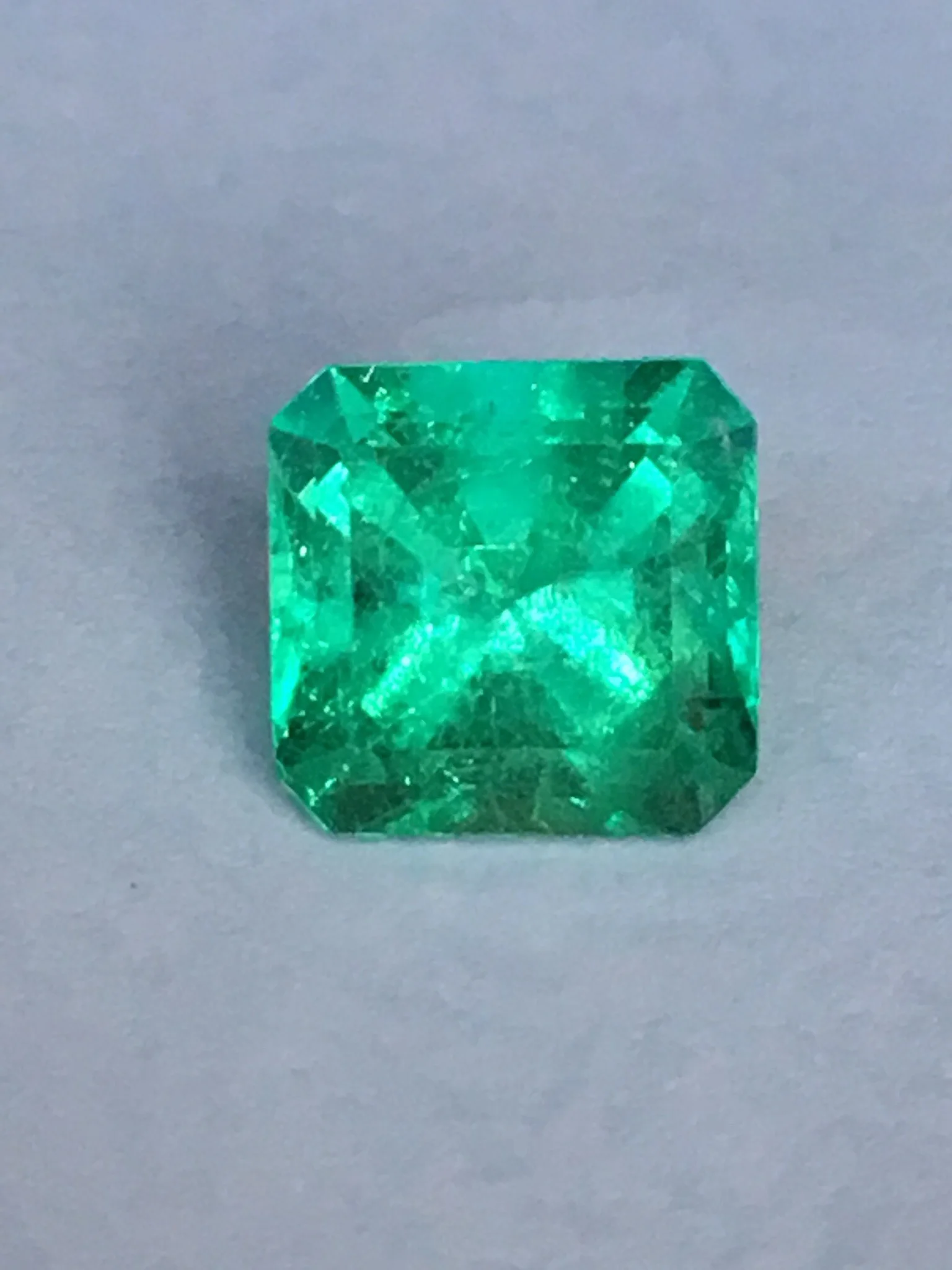 Unoiled Colombian Emerald