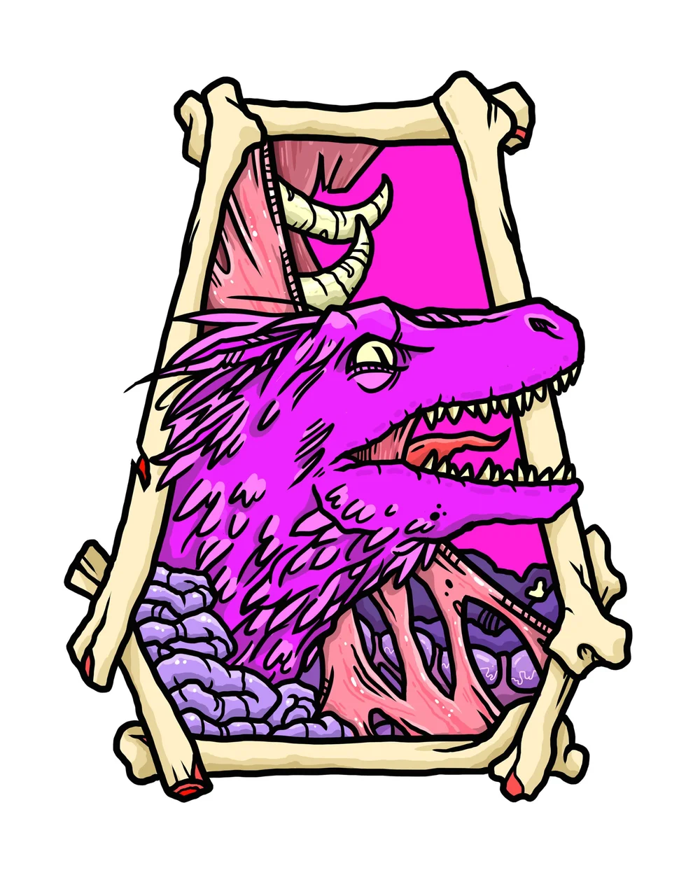Meat & Plant Eater Duo Print Pack  Steve Bush Illustration