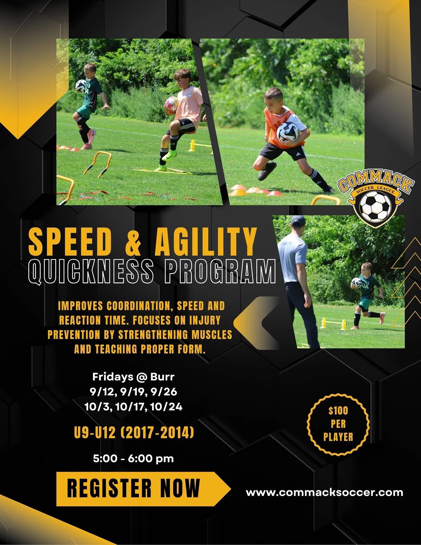 Fall registration is now open! Don&rsquo;t miss out, register today ⚽️ #CommackSoccer #CommackSoccerLeague