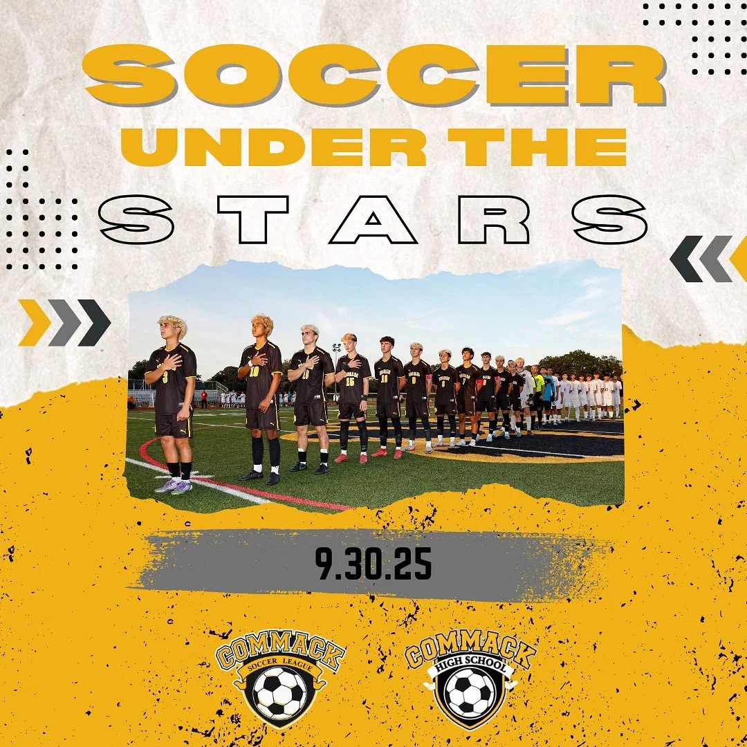 Soccer Under the Stars did not disappoint! 🌟⚽
A huge thank you to the Commack School District, Goal Club, and the Boys &amp; Girls Varsity Teams for welcoming our youth players with open arms. From serving as ball boys &amp; girls to halftime fun an