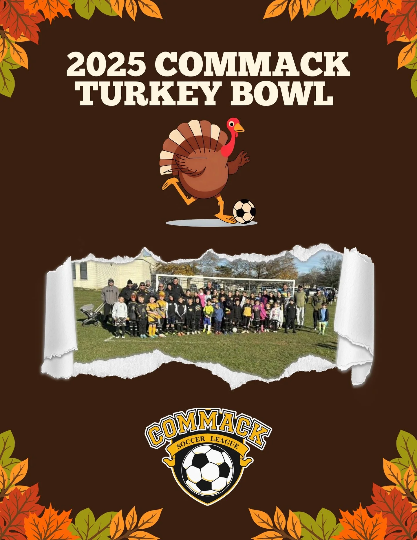 2025 Turkey Bowl! Special shout-out to Coach Jimmy for organizing and all of our amazing parents, players, and volunteers for making it a success. Thank you to everyone for their generous donations for Island Harvest! 👏🏼🦃⚽️ #CommackSoccer #Commack