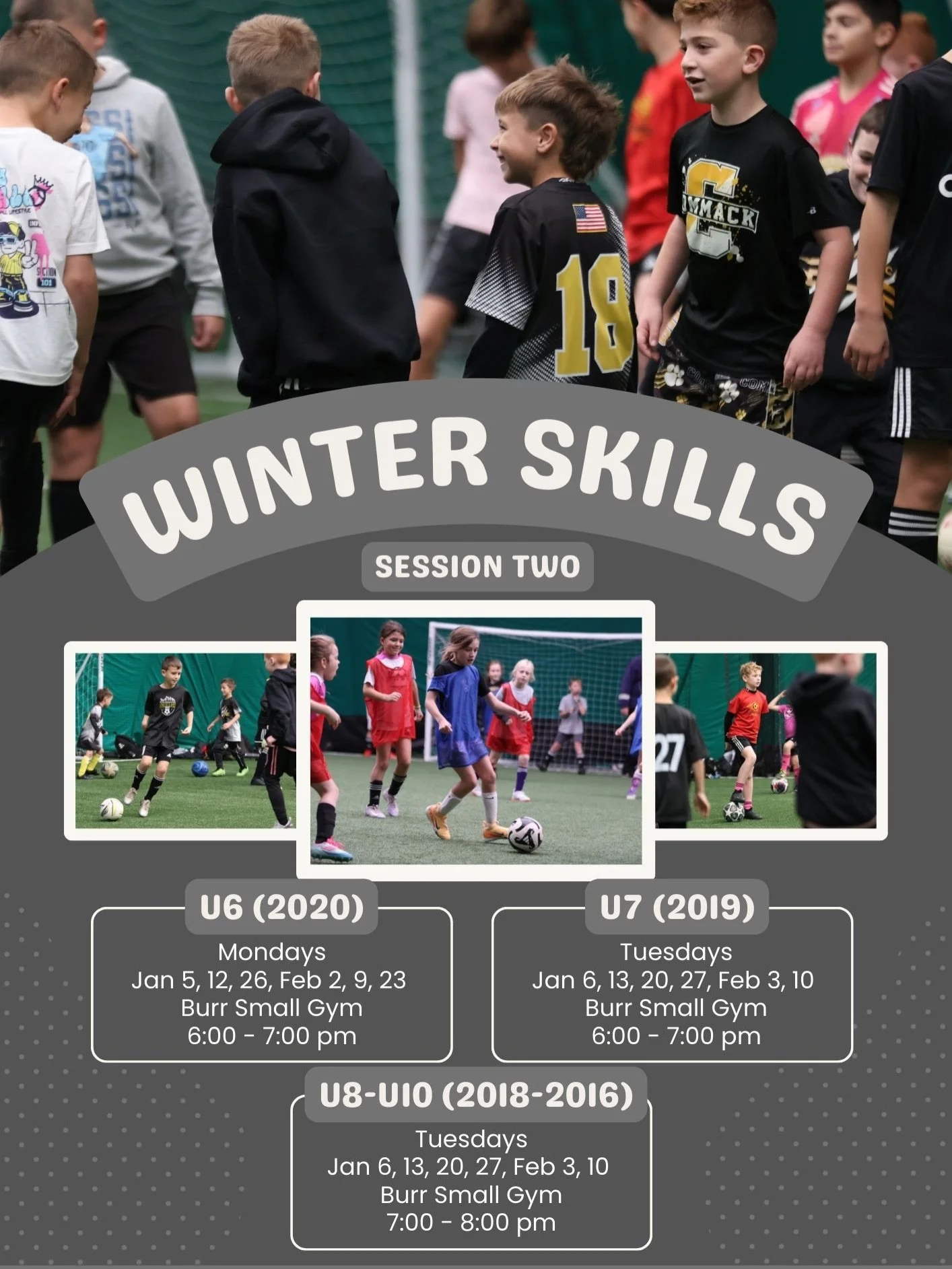 Winter soccer is the perfect time to sharpen skills &amp; build confidence 💪🏼 Registration is open and spots are filling up quickly- don&rsquo;t miss out, register today! ⚽️👏🏼 #CommackSoccer #CommackSoccerLeague