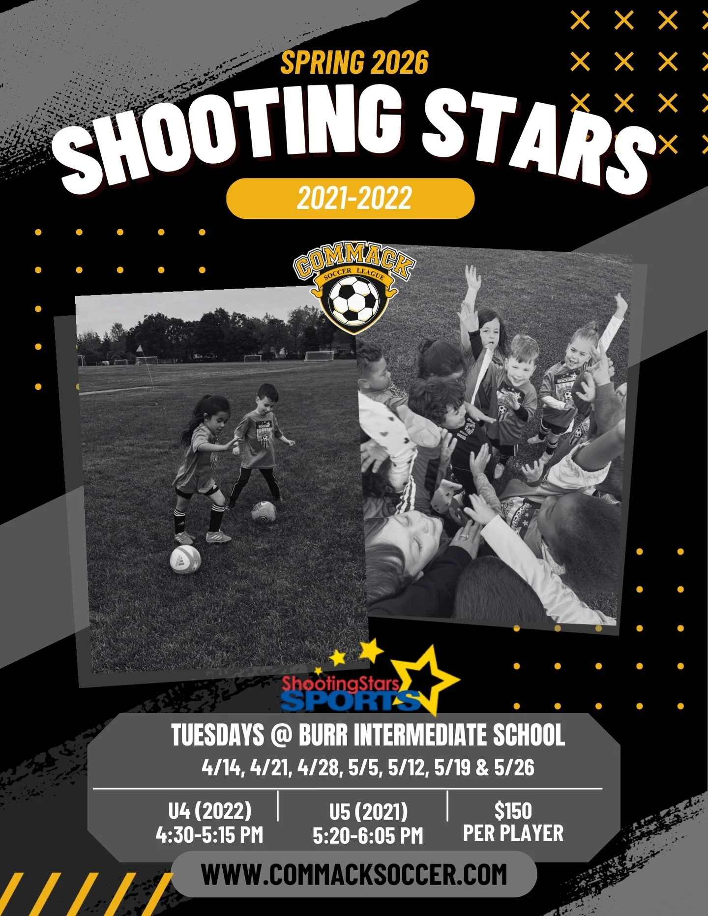 The spring season is right around the corner &mdash; even if tomorrow&rsquo;s forecast says otherwise ☃️❄️ Registration is now open for all our spring programs, and spots are filling up quickly. Don&rsquo;t miss out, register today! ⚽️ #CommackSoccer