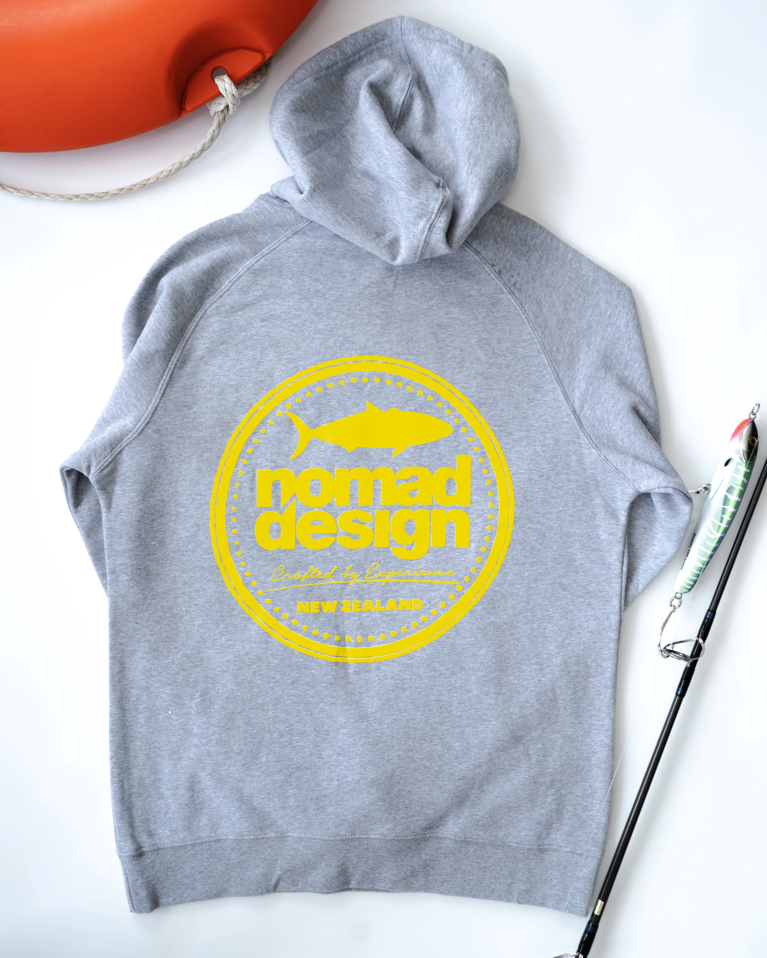 Nomad Design Hood - Grey Marle/Yellow