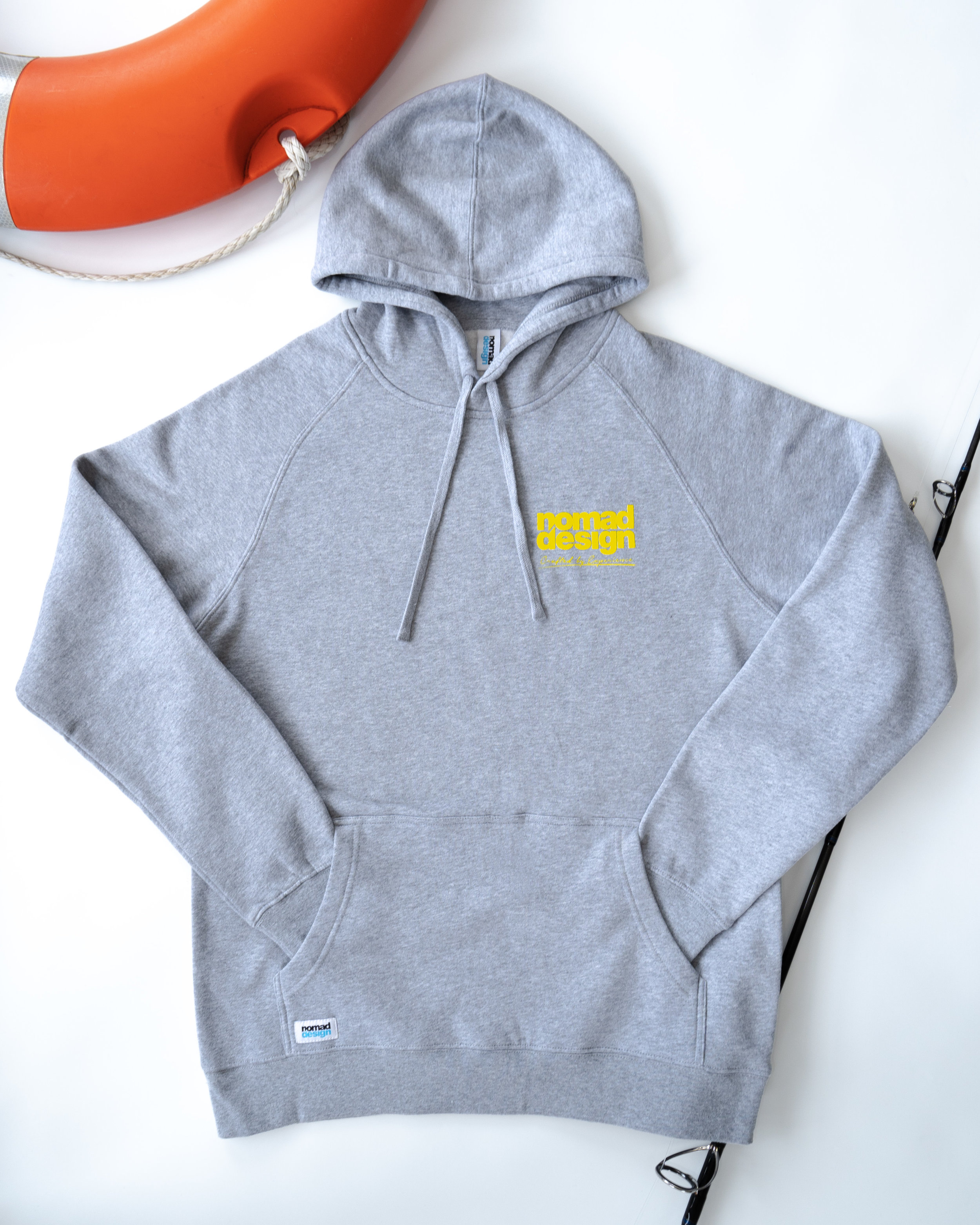 Nomad Design Hood - Grey Marle/Yellow