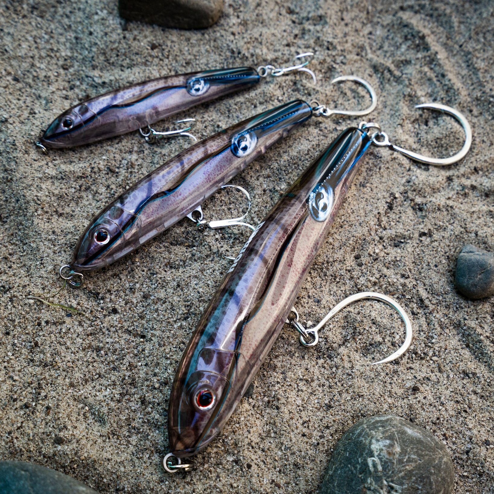 A squad of Squid Riptides.

With 125mm, 155mm, and 200mm in both sinking and floating options, there's a lure to suit every application.

Tip: Keep a couple of natural-coloured lures in your bag, along with some more out-there unnatural colours. A bi
