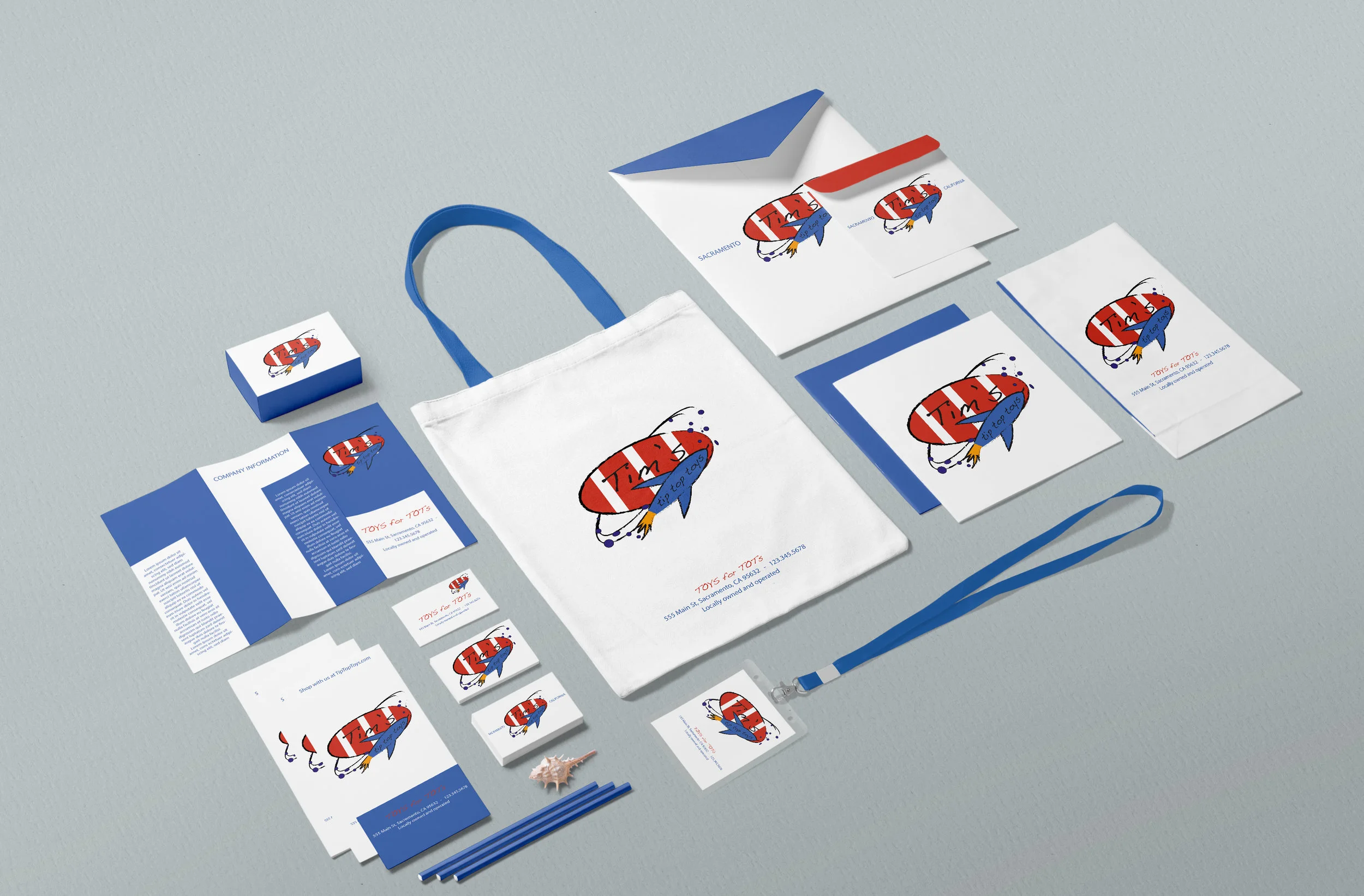 Starting from creative briefs, one can understand clients likes and dislikes, which is key to creating a successful logo. It was clear the owner of Tim’s Tip Top Toys wanted something bold, yet playful, and professional. I went with basic red, white