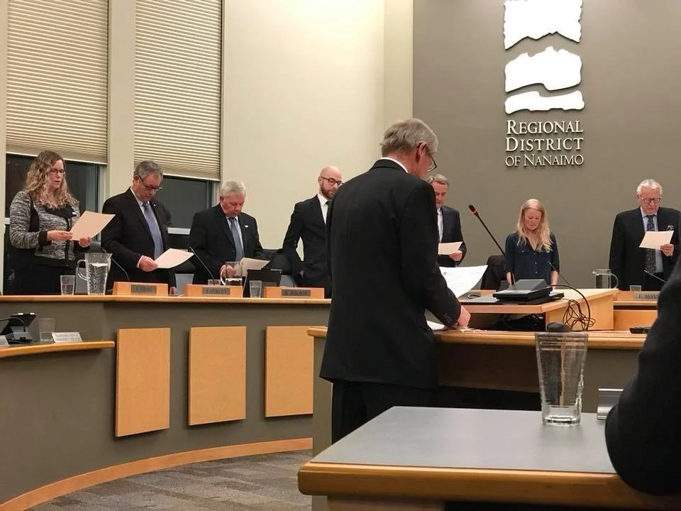 Swearing the Oath of Office today