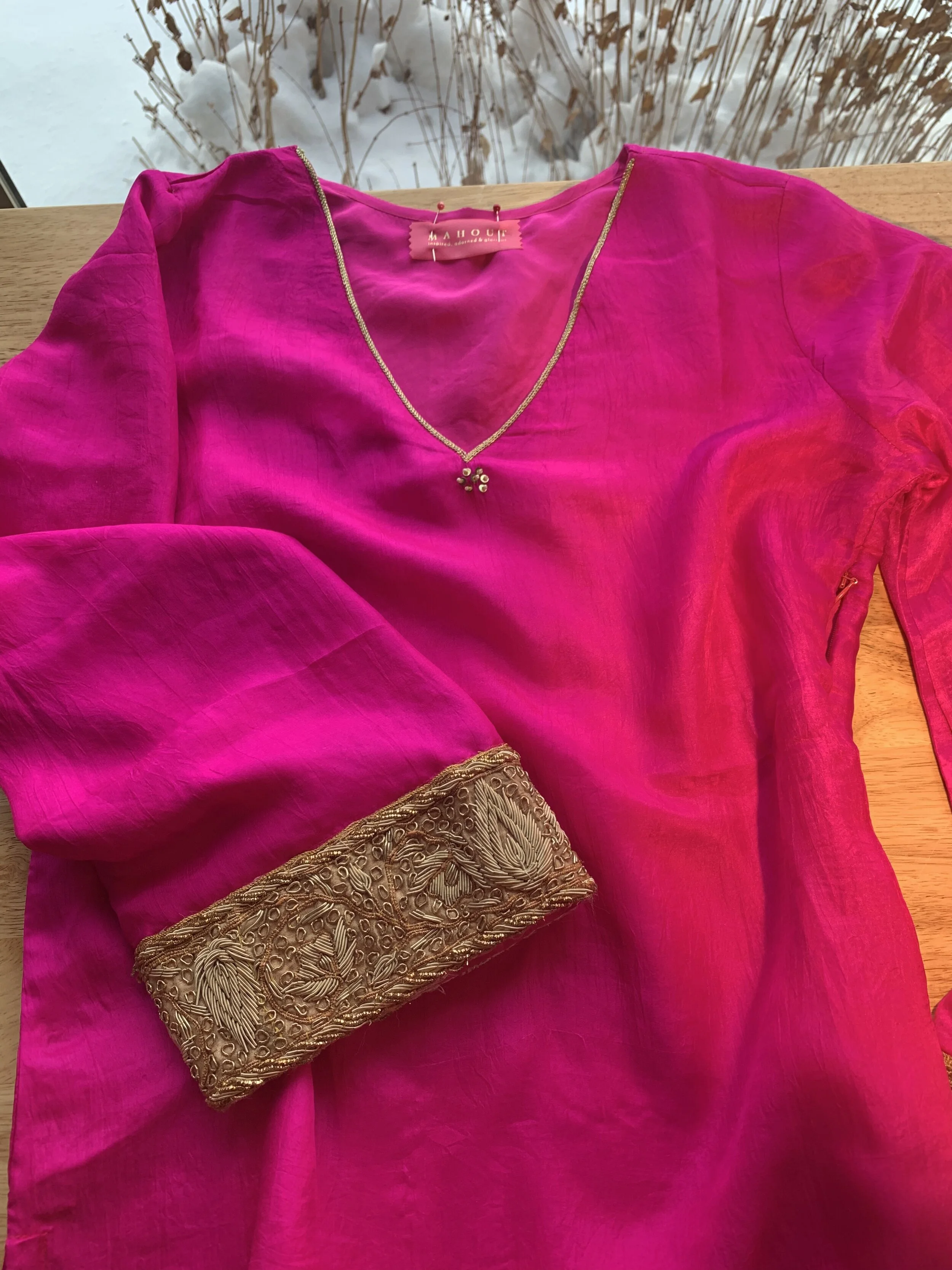 Adorned Silk Tunic