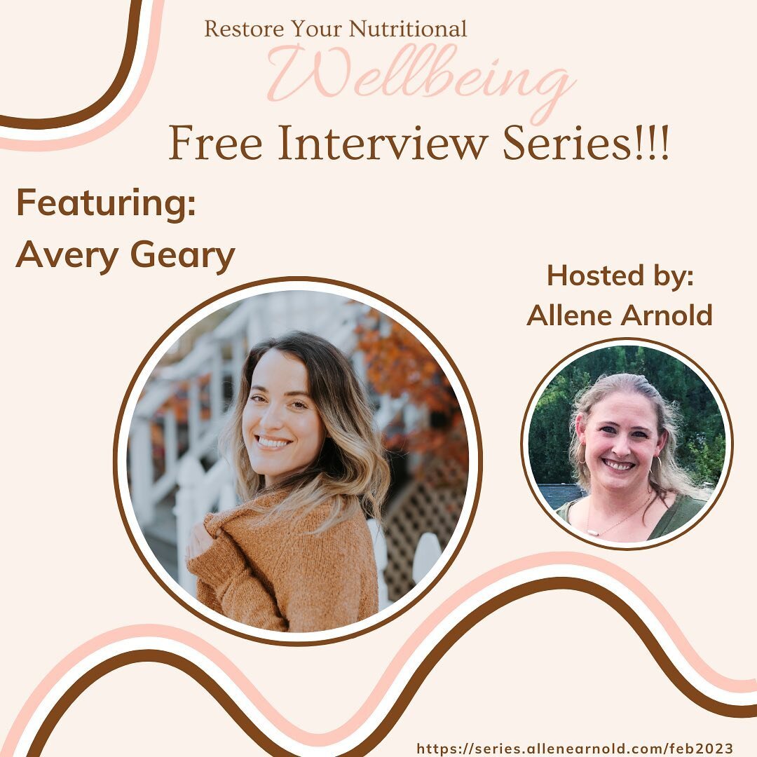The interview series starts tomorrow 😀

I was recently interviewed by @allenearnold_fntp to be featured in Restore Your Nutritional Wellbeing, a 5-day interview series. 

In my interview, I share: 
*How to support fertility by looking at detoxificat