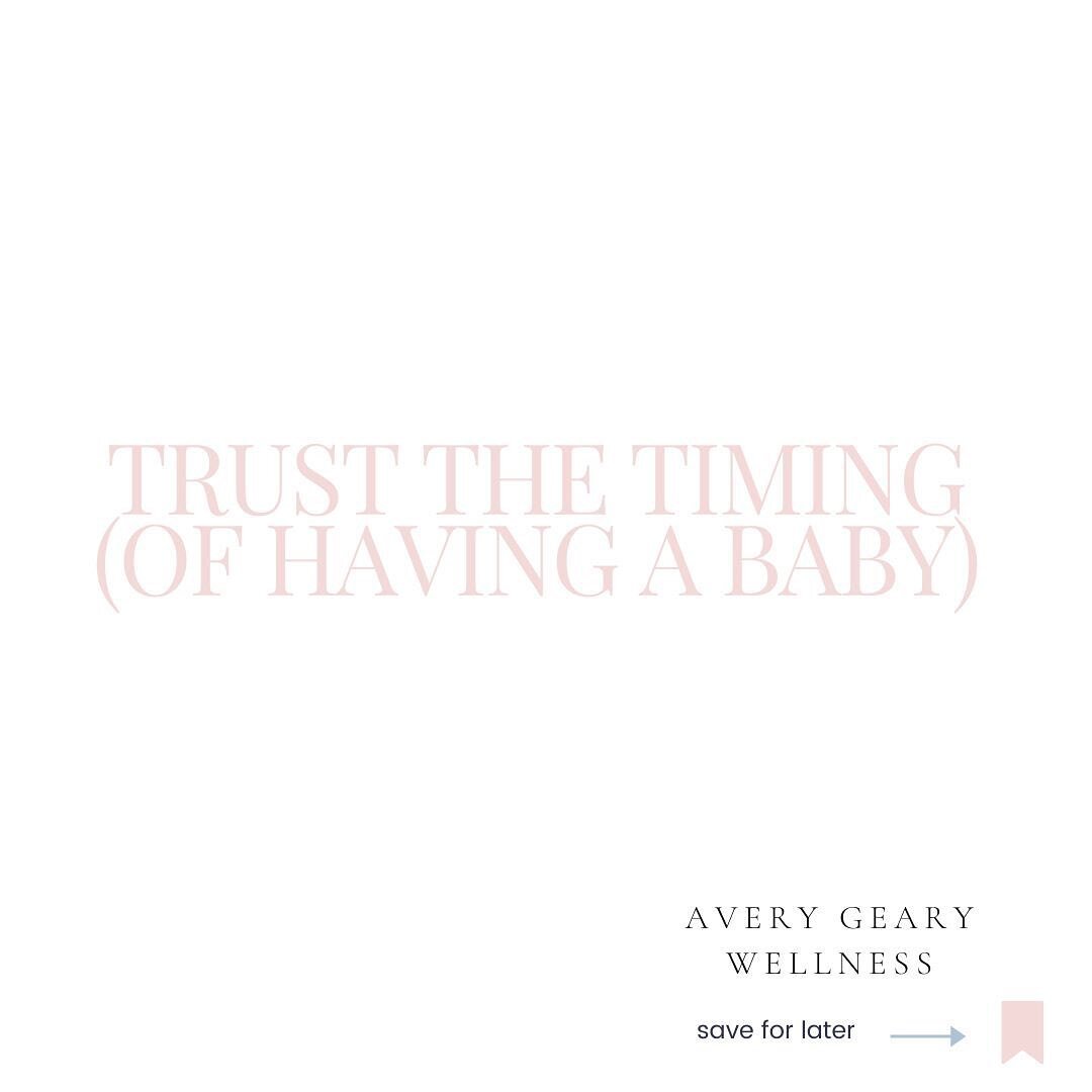 I say this to my 1:1 clients often. 

When on a fertility journey, timing can be really tough. Month after month, without a positive pregnancy test feels defeating, hard and overwhelming. It feels like your baby will never be here. Mindset shifts can