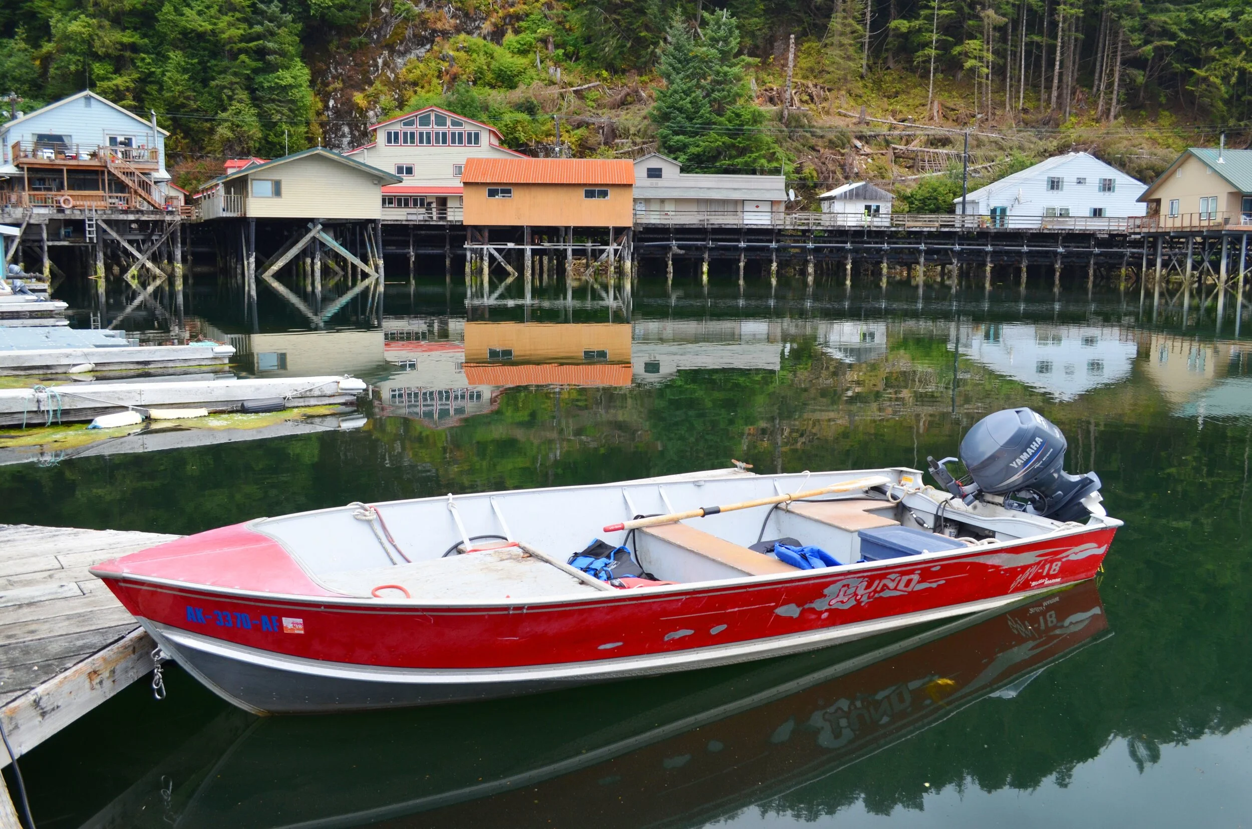 Skiff in Pelican Harbor.JPG
