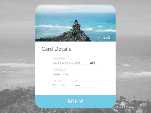 Poler Stuff Card Checkout