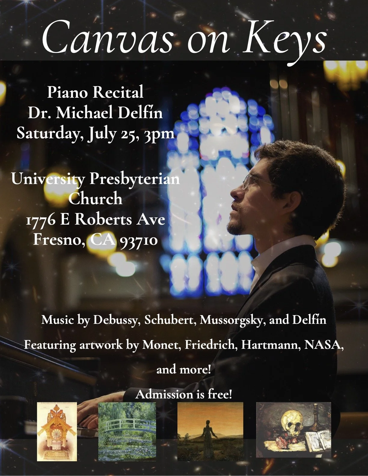 "Canvas on Keys" Dr. Michael Delfin, Piano