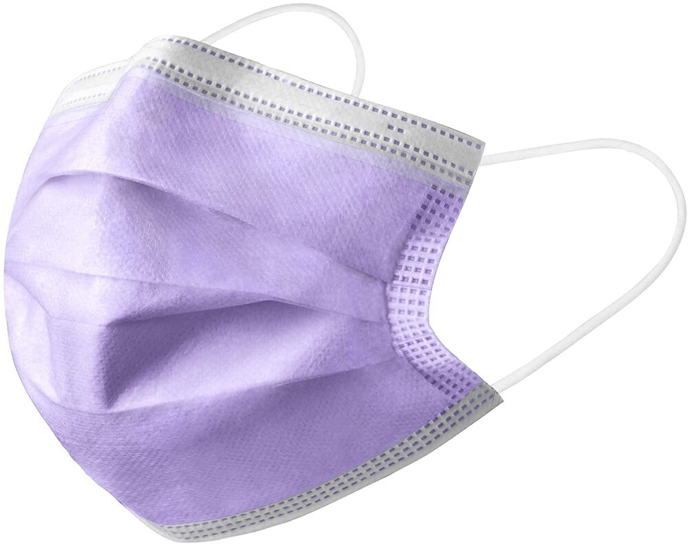 DemeTECH Kids - Face mask - disposable - purple (pack of 50)