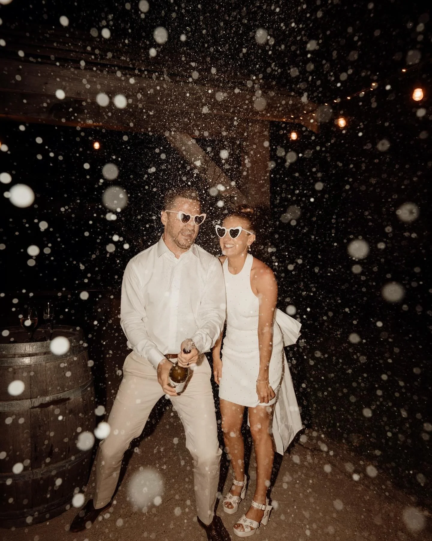 SOPHIE + TOM 🤍 
These two wrote the book on what a FUN wedding should look like! 🥂 
From their incredible wedding dance, to the next level mini golf course they set up for their guests, to the stunning champagne tower. Every where you looked was