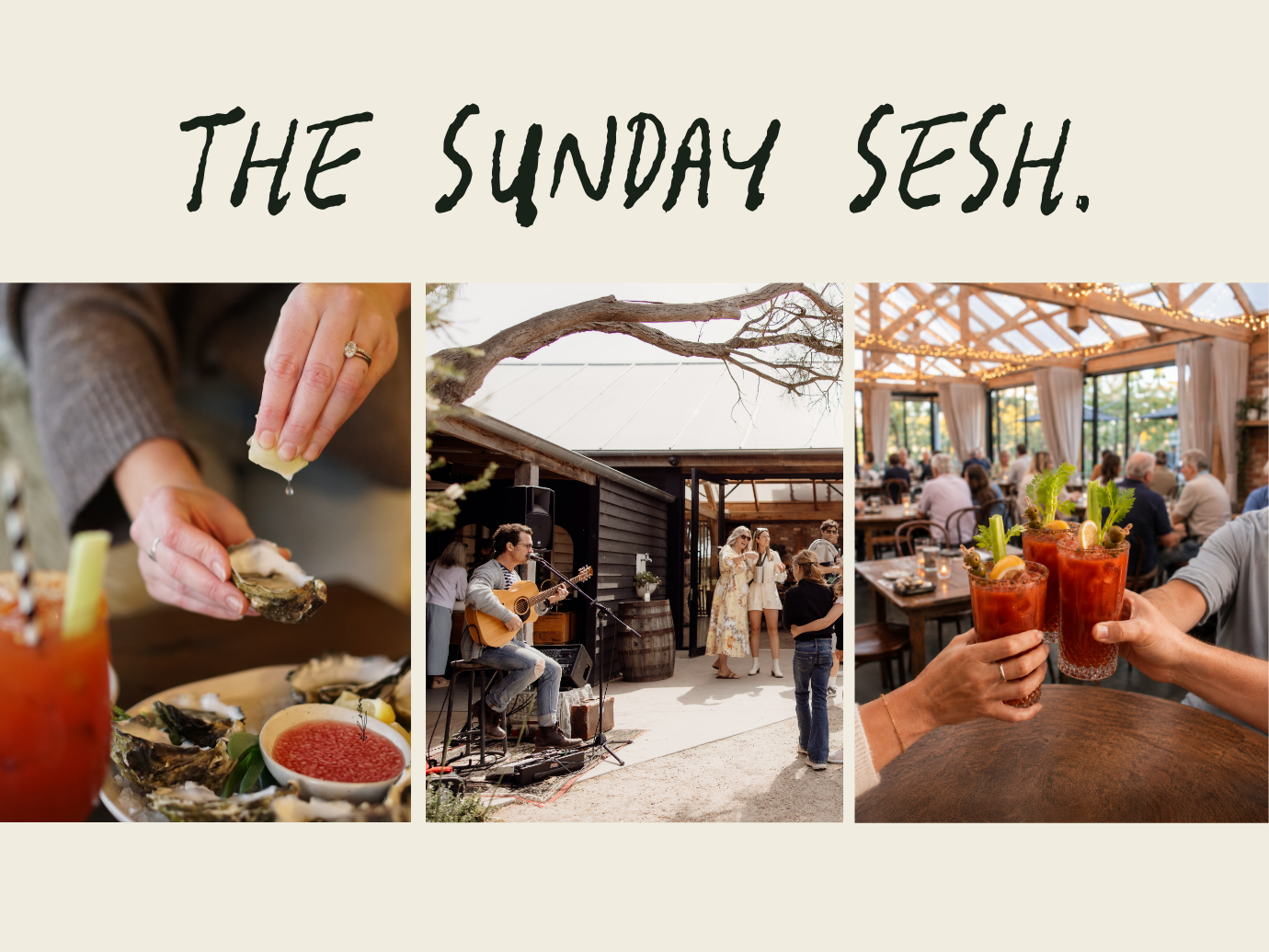 The Food. The Wine. The Sunday Sesh.