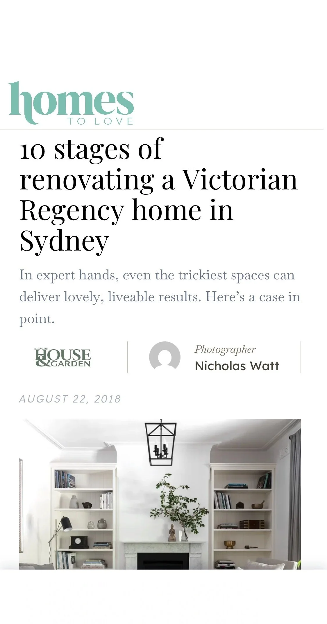 Homes to Love August 2018