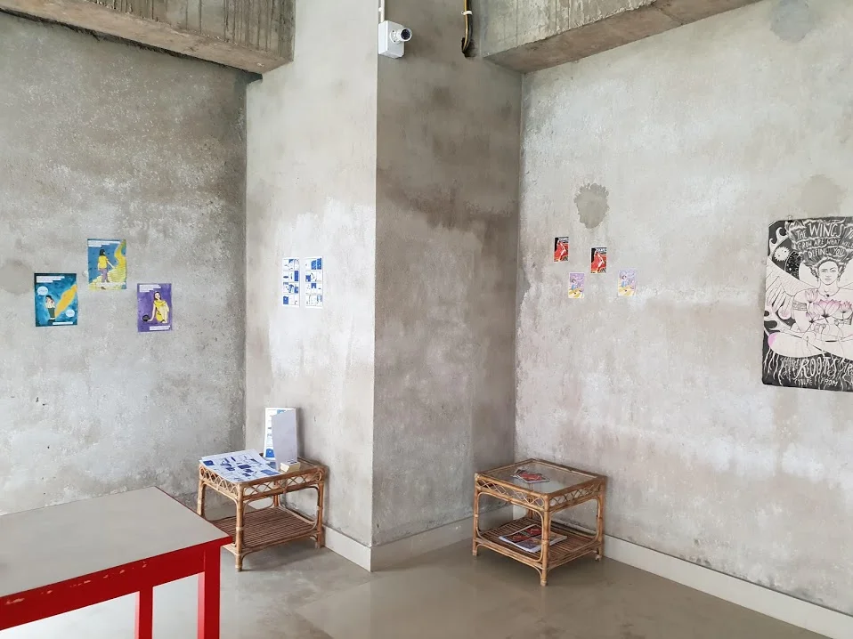 The open studio space taking shape