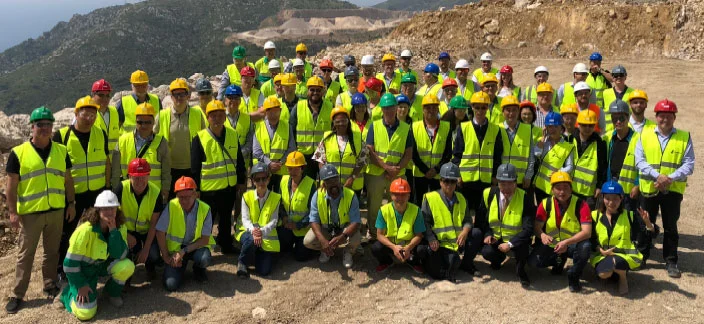 After the recent GAIN meeting in Barcelona, attendees were welcomed at the highly impressive quarries of LafargeHolcim (Las Cuevas, shown here) and PROMSA (La Falconera), PROMSA being part of the Cementos Molins Group.