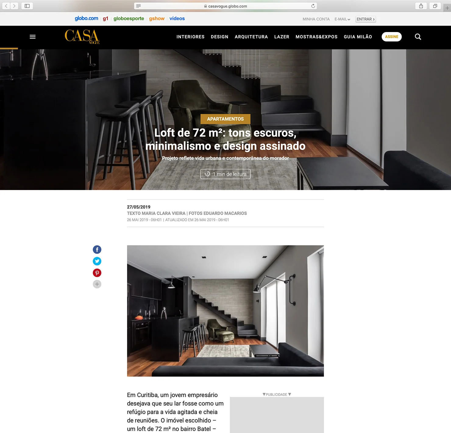 Loft Batel Casa Vogue | Link
