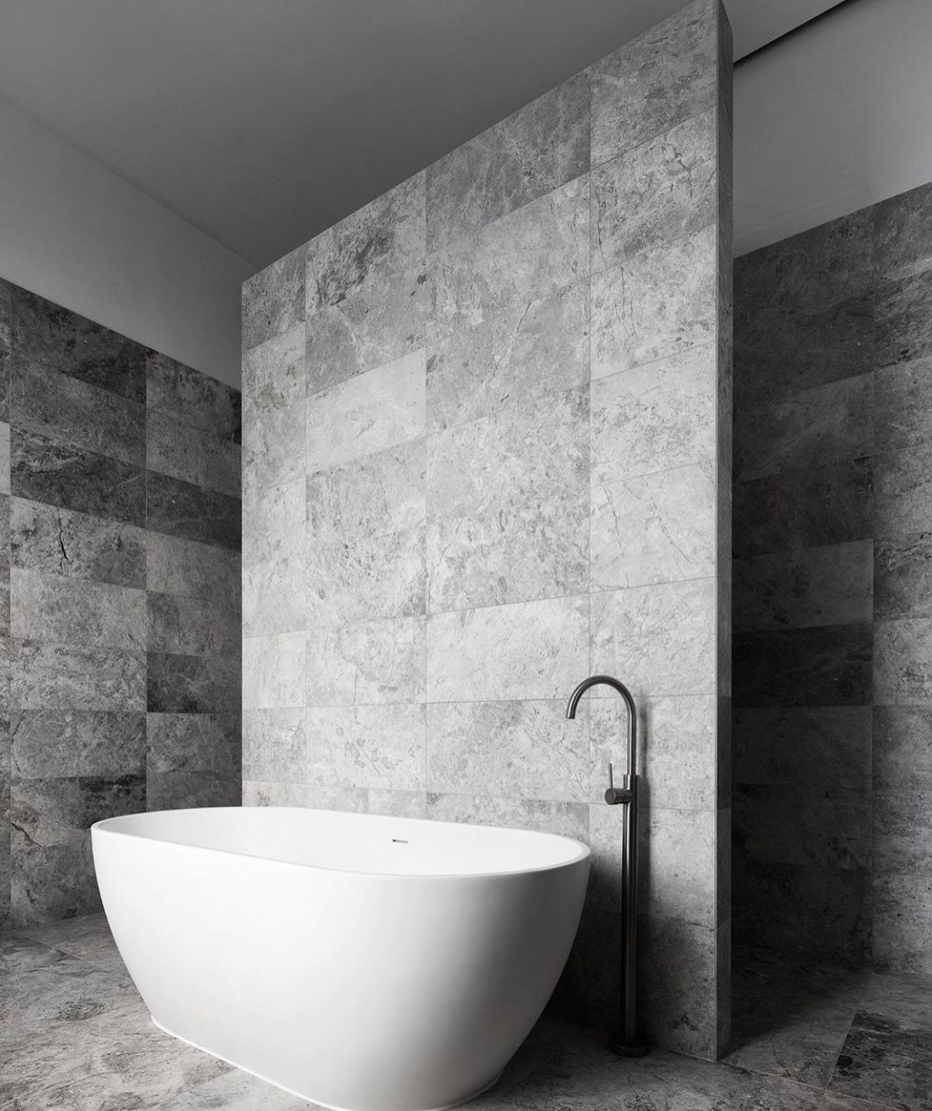 East Melbourne Project ~ Main Bathroom
Tundra Grey Honed Stone Tiles
