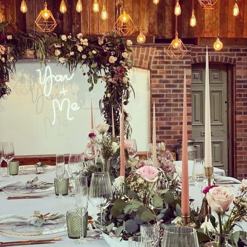 A beautiful, intimate wedding at @owenhouseweddingbarn. The detail of this styling was so intricate and the overall vibe was showstoppingly gorgeous, as all the elements were put together. Heaven 🖤✨