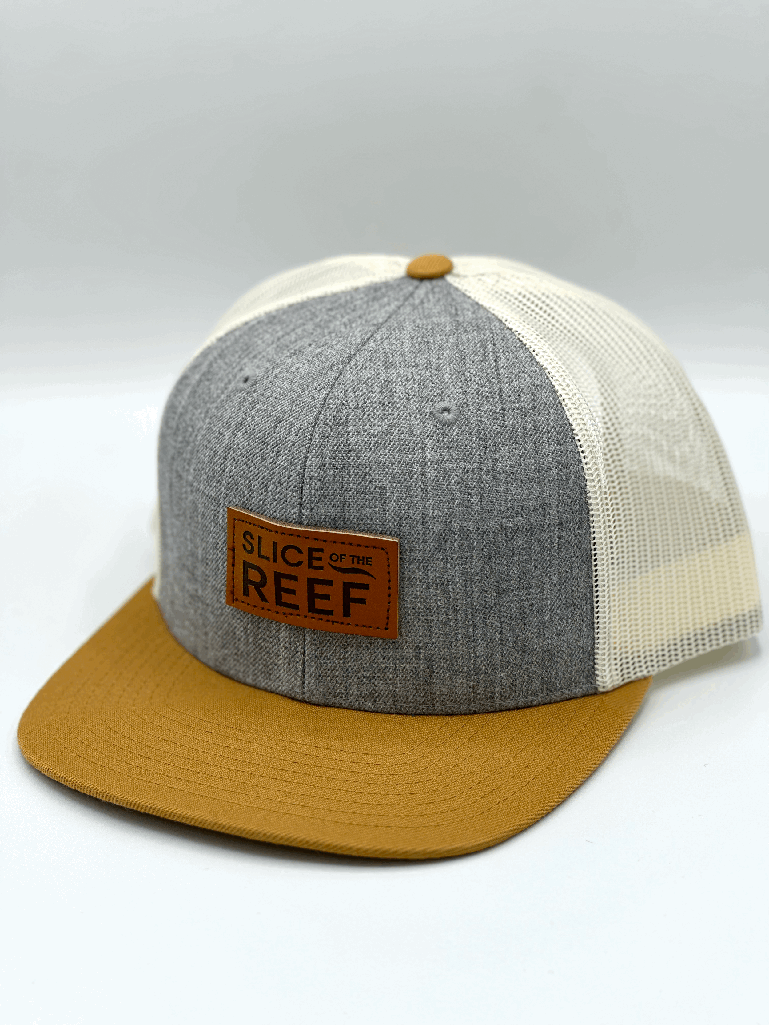 Slice of the Reef - Wool and Mesh Flat Brim Snapback