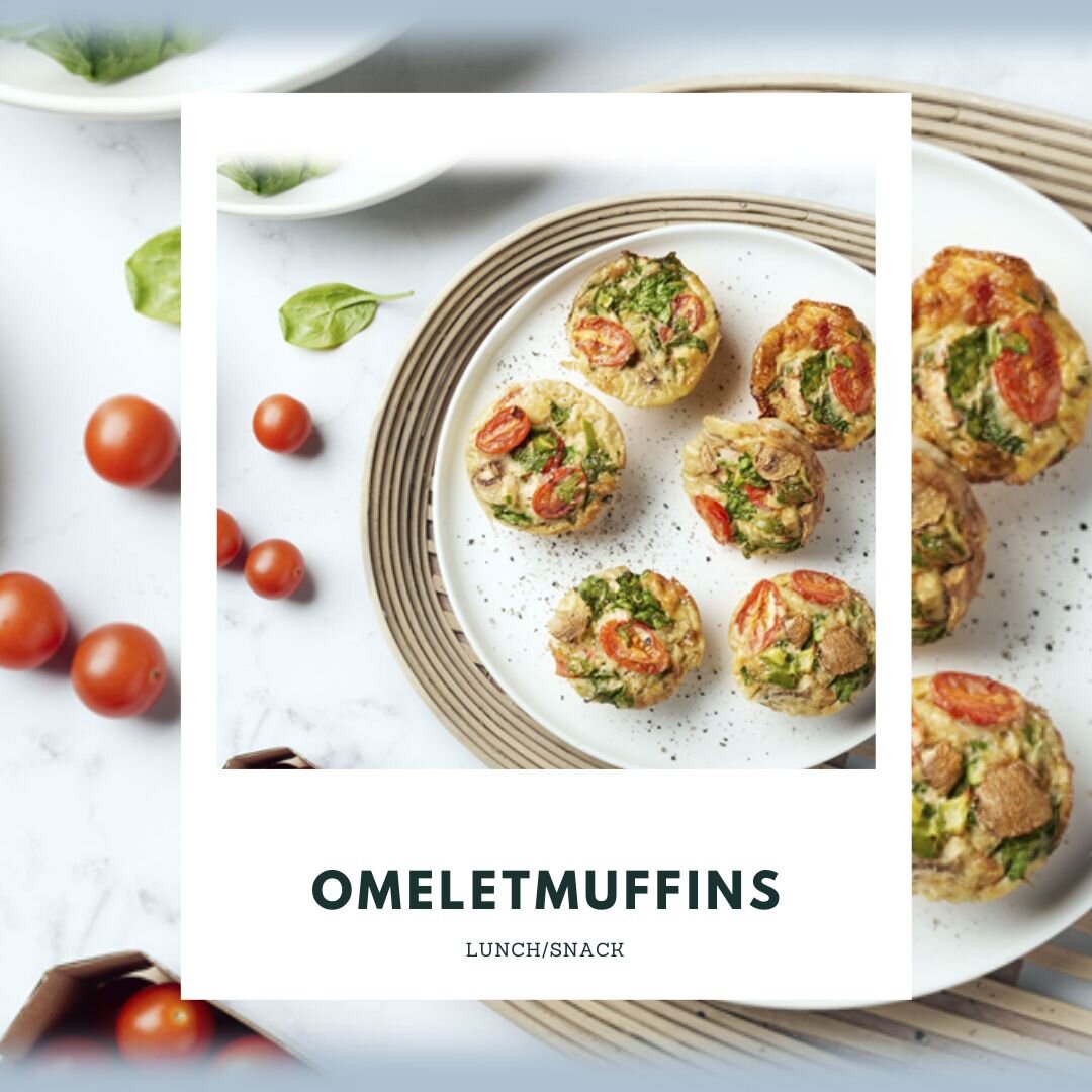 Lust jij ook wel graag eens een #muffin? Wij hebben een hartige versie voor jullie klaar! Deze #omeletmuffins zijn ideaal als lunch in combinatie met een slaatje of als klein tussendoortje. 

Je kan deze post ook opslaan door op het icoontje rechts o