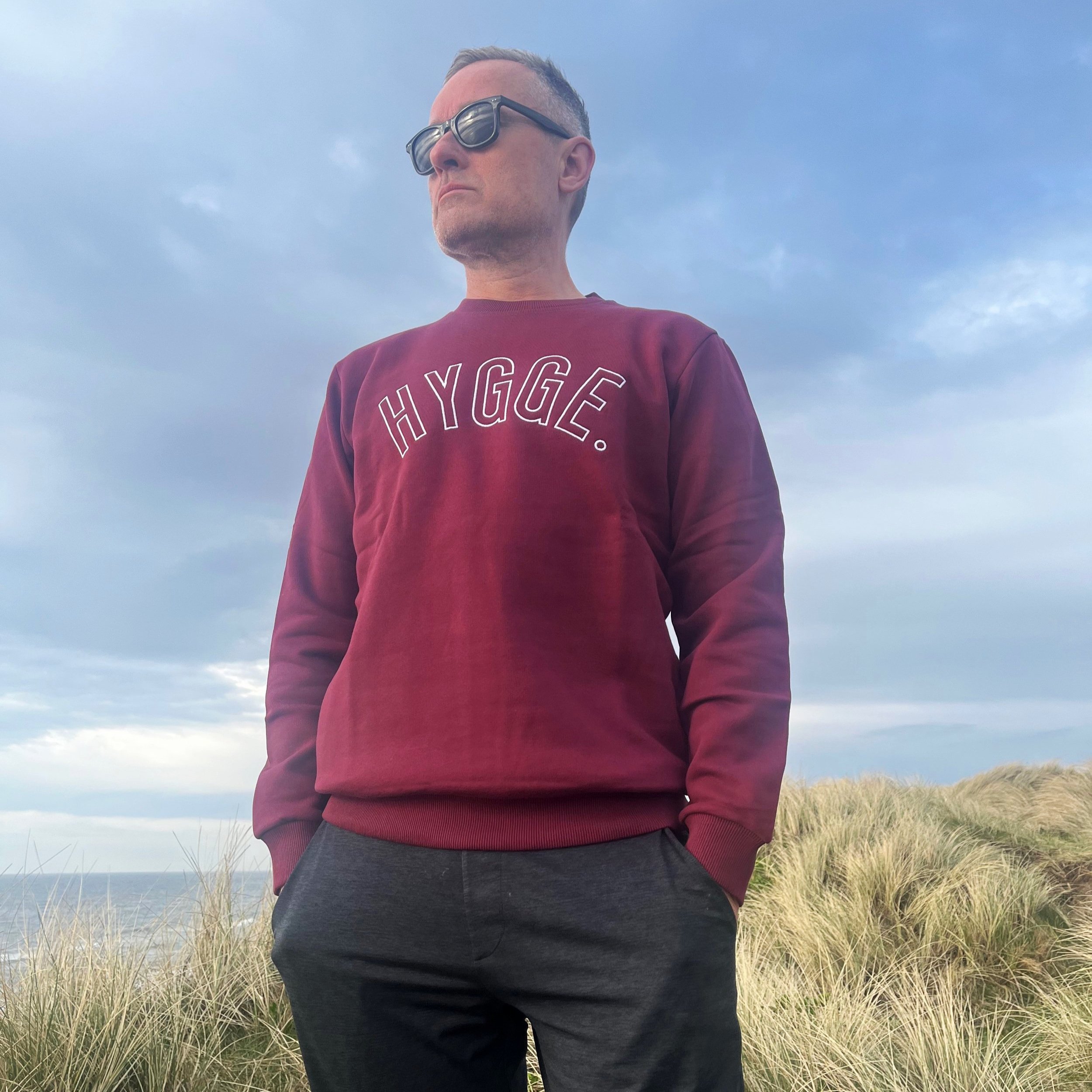 HYGGE Organic Unisex Sweatshirt – Burgundy