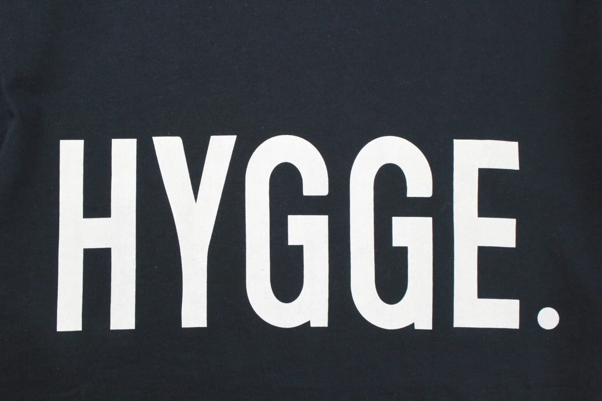 HYGGE Organic Unisex Tshirt Black — The Hygge Shop