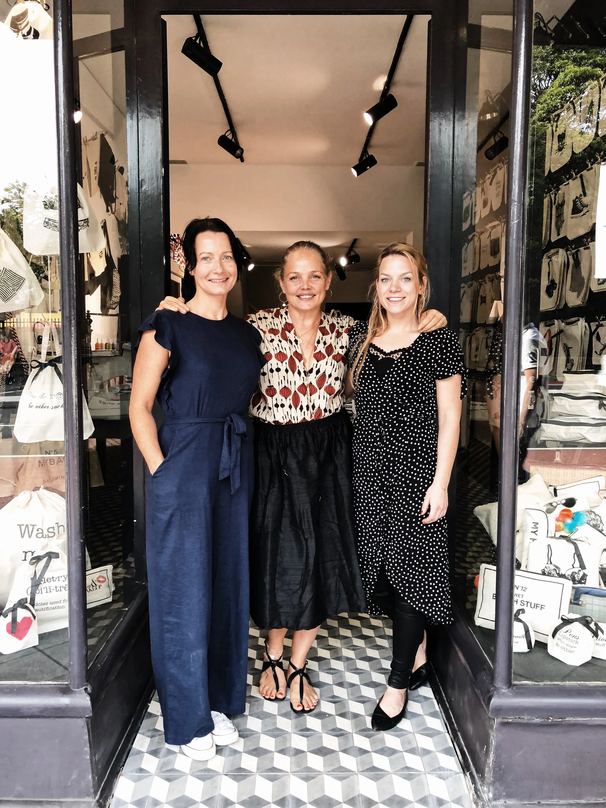 From left: Jenny Grimsgard, Bag-all Australia CEO, Jennifer Wesslau, Bag-all Founder and CEO, Julia Arhammar, Bag-all VP and Director of Sales