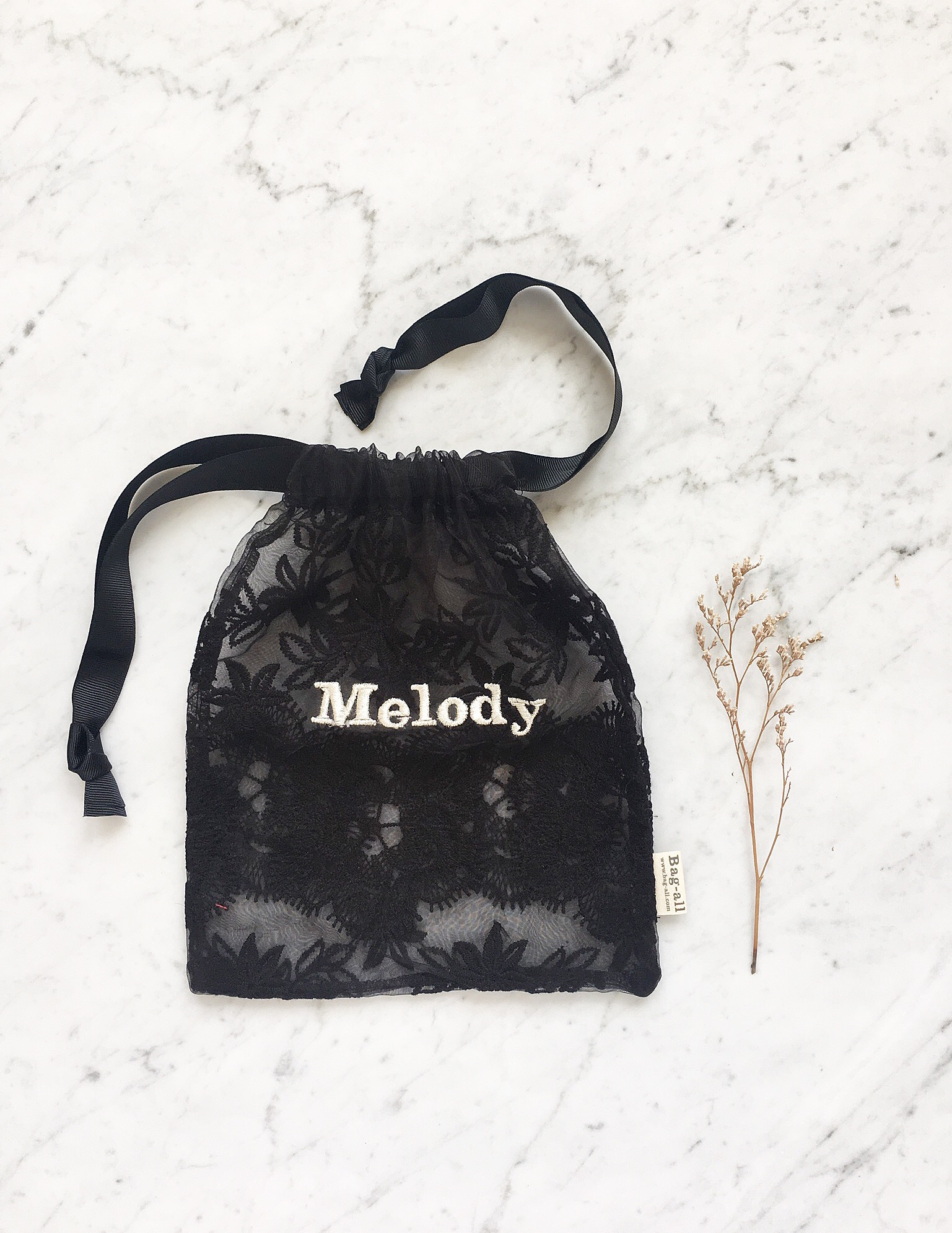 black lace bag monogram, mood bag-all 2.JPG