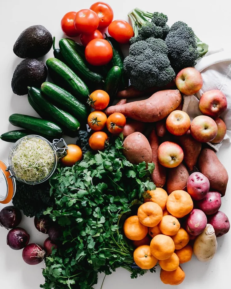 A portion of our farmers market haul this morning! I’m so thankful for a fridge filled with fruits and veggies each week ❤️_ One of the….jpeg