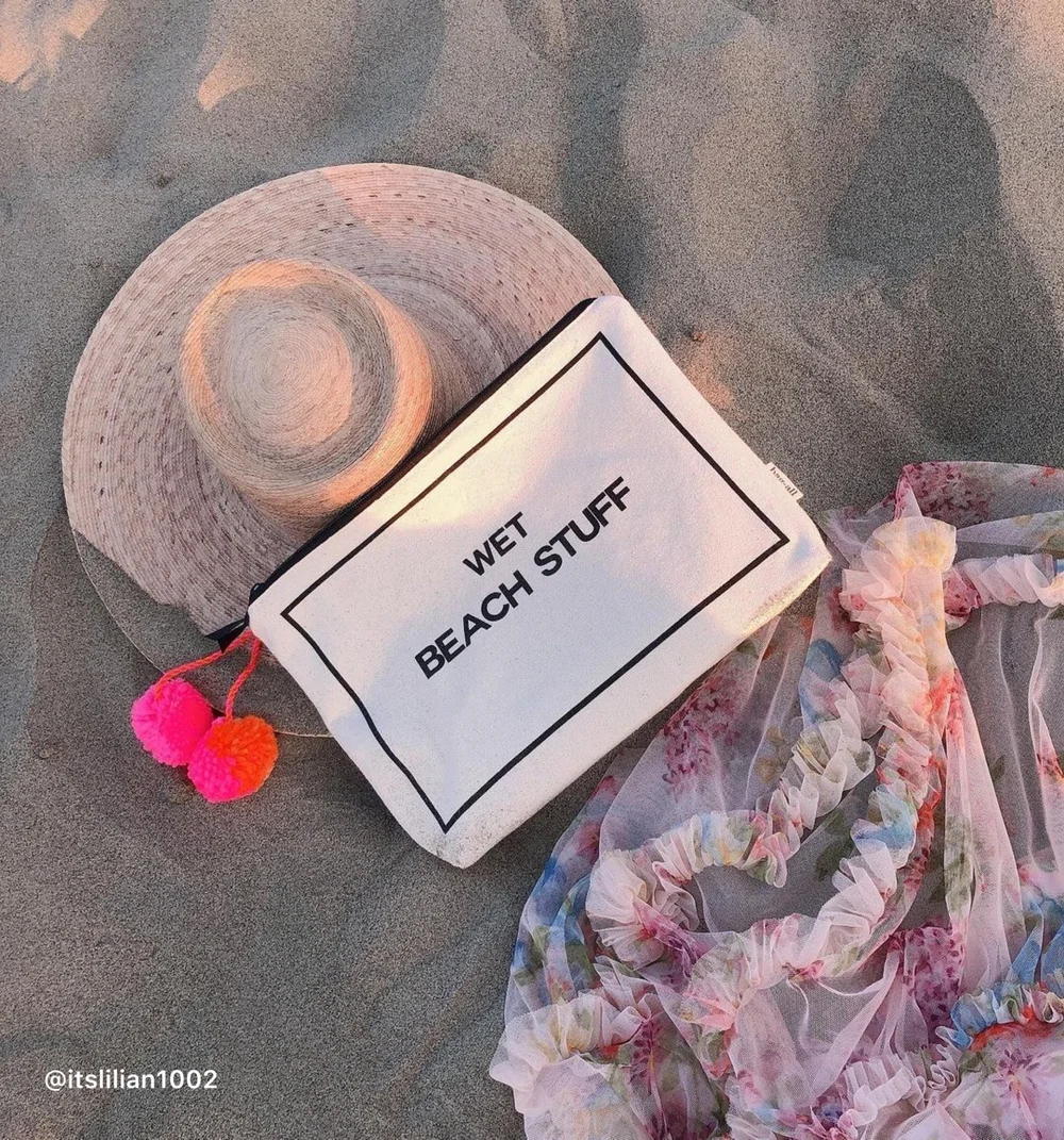 Wet Beach Stuff Pouch Cream