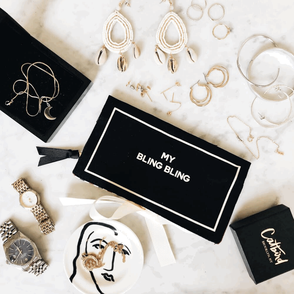 Bag-all jewelry case bling bling black
