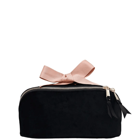 Bag-all Accordion Box Makeup & Toiletry, Black Velvet Personalized