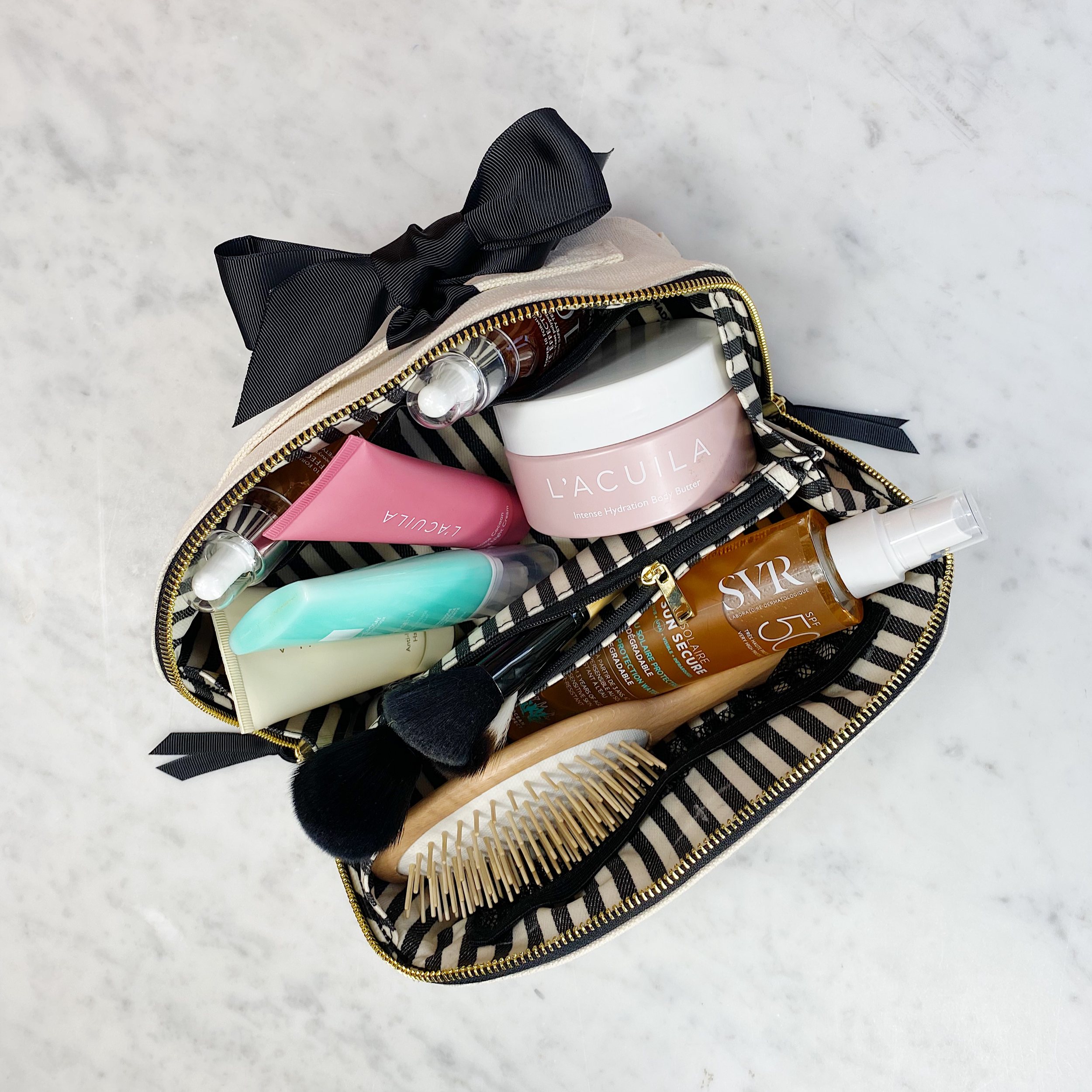 Bag-all Accordion Box Makeup & Toiletry, Cream