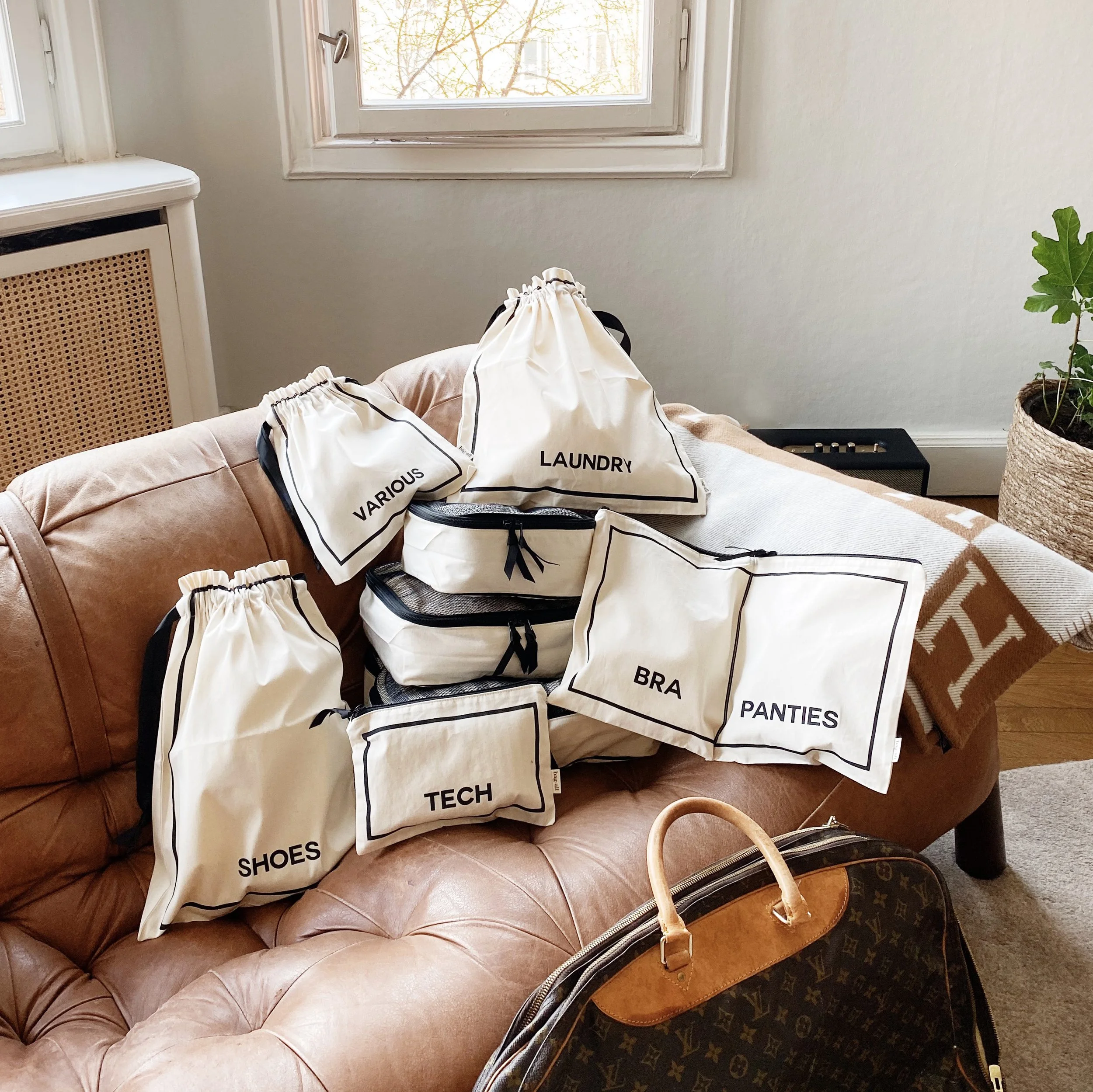 Bag-all BA Travel Set, 8-pack Cream