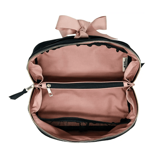 Bag-all Accordion Box Makeup & Toiletry, Black Velvet Personalized