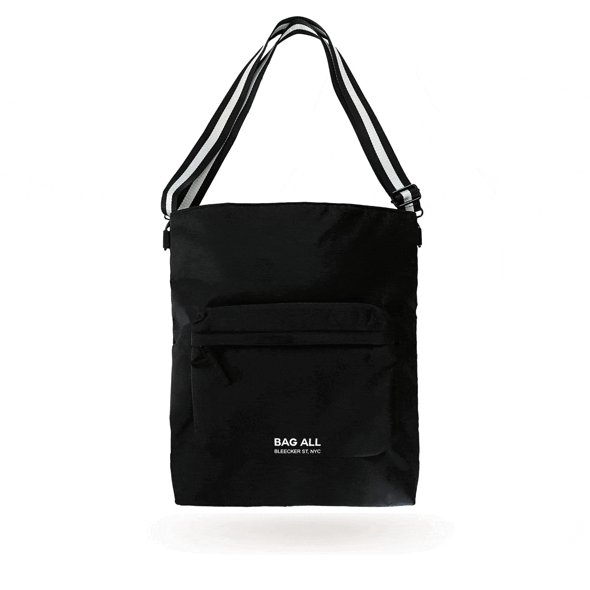 Bag-all City Backpack/Tote, Padded, Recycled Nylon, Black, New York