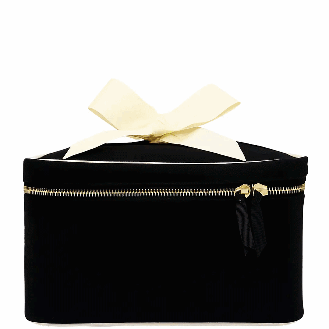 Bag-all Medium Box Makeup & Toiletry with Insert Organizer, Black