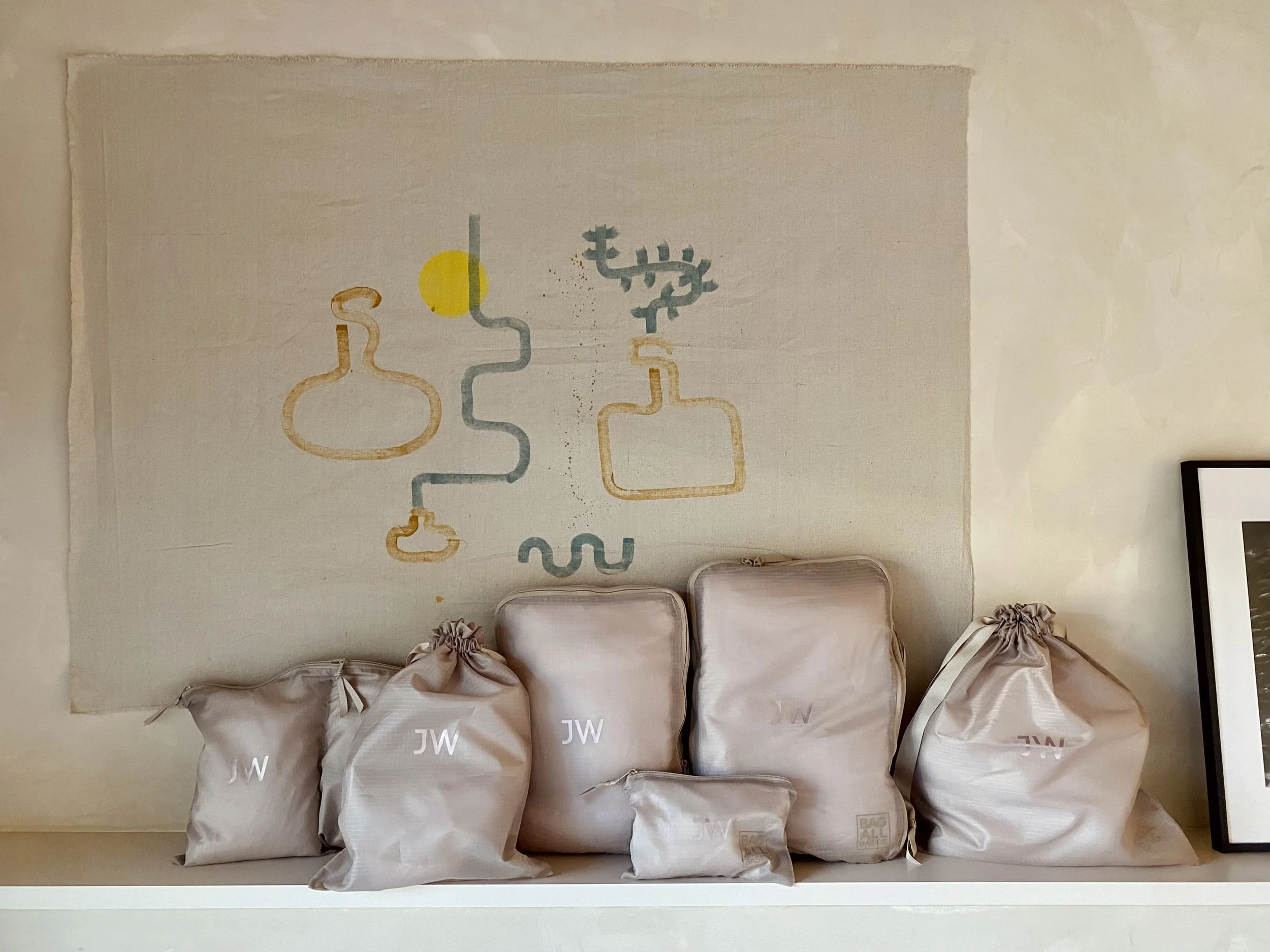 BAG-ALL COMPRESSION CUBES & PACKING BAGS SET, 8-PACK, TAUPE