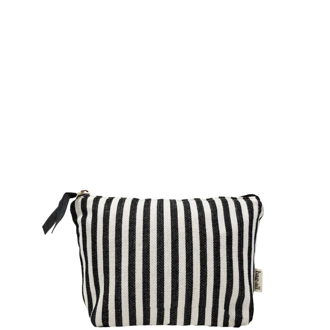 Bag-all My Makeup Pouch, Coated Lining Striped