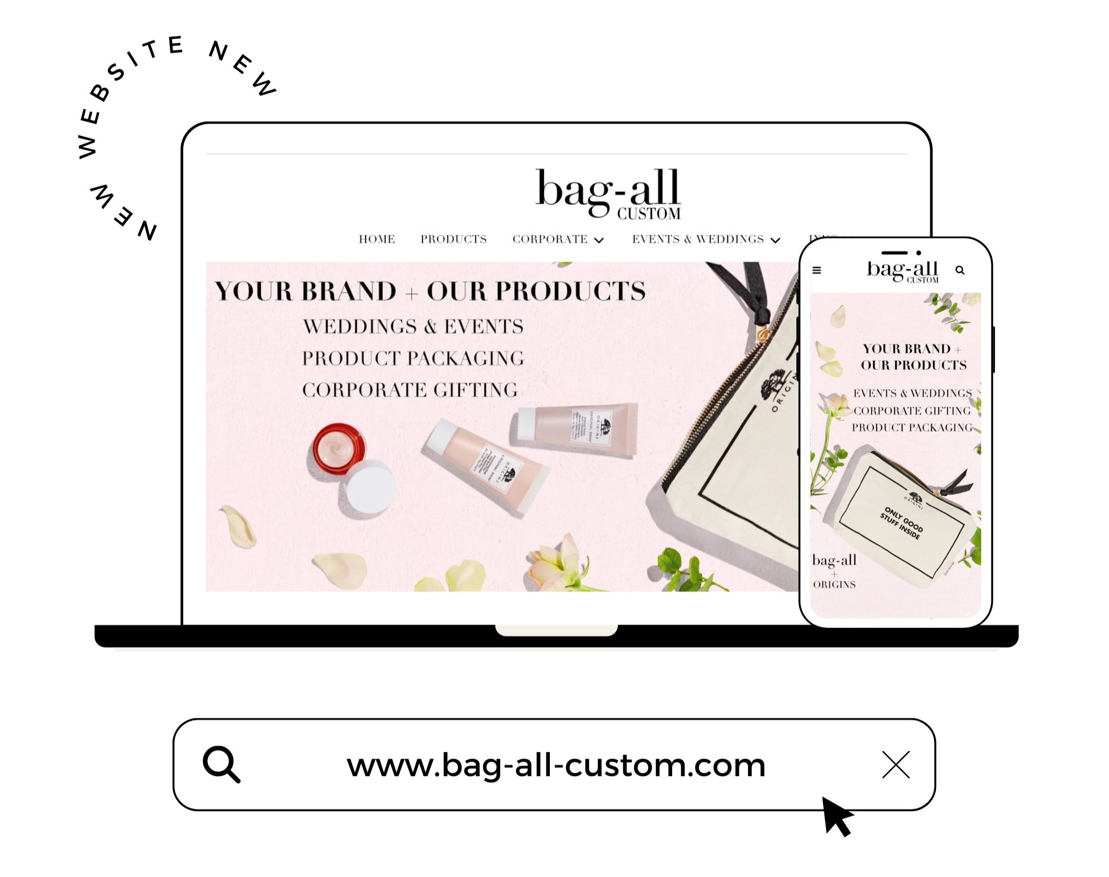 Bag-all Custom Website