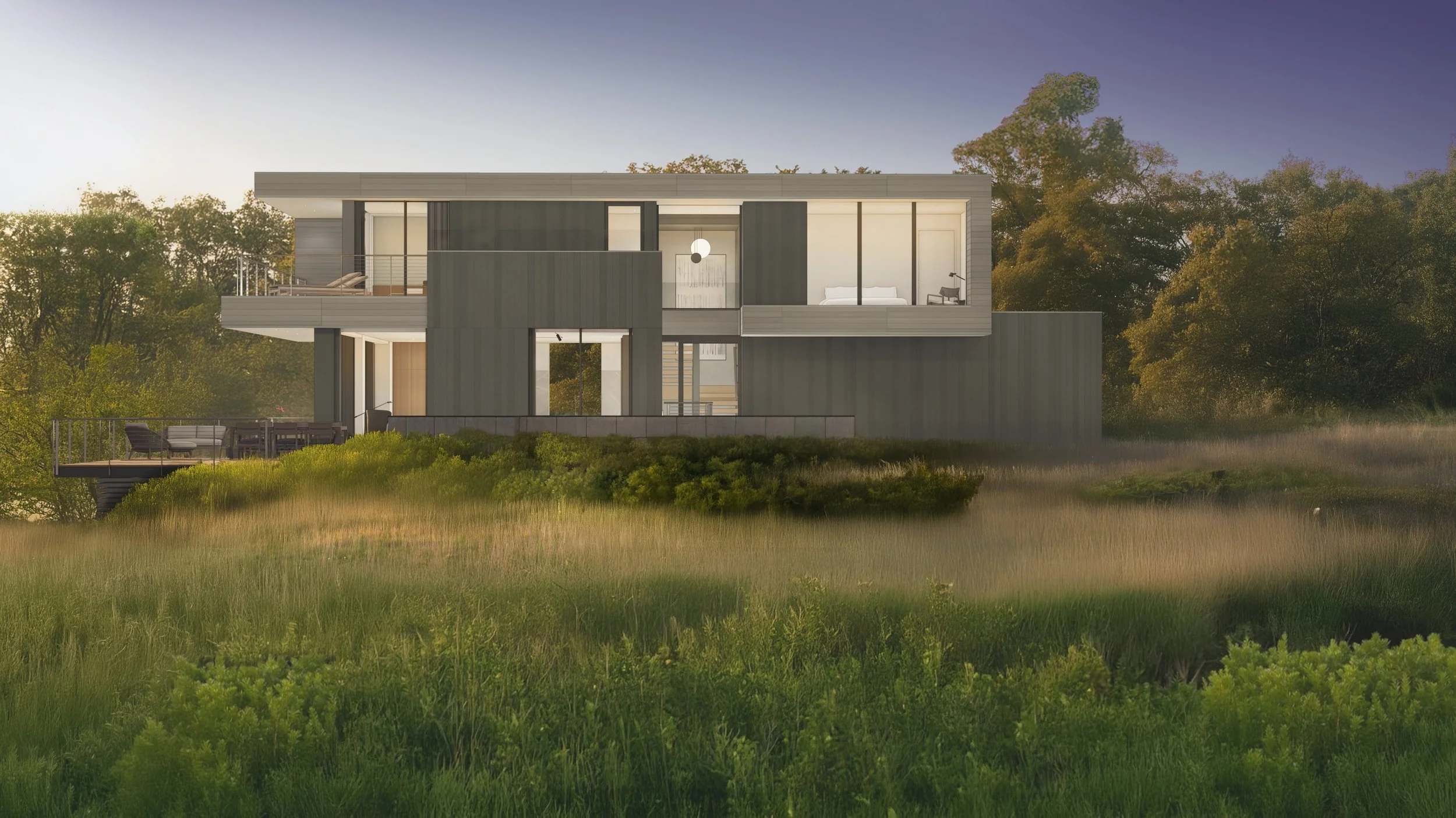 Salt Marsh Modern House by Walker Architects