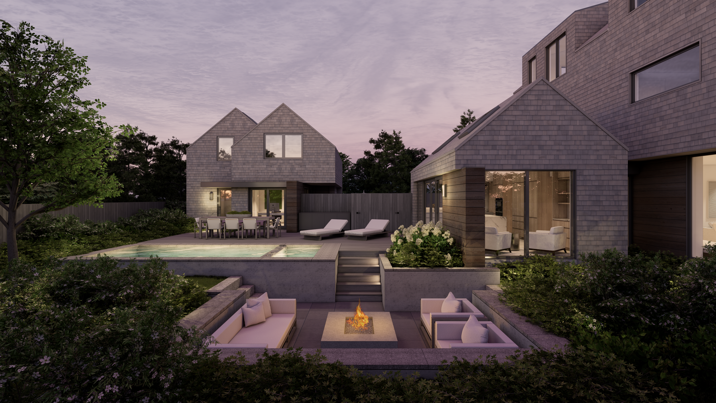 Cape Cod Courtyard House by Walker Architects