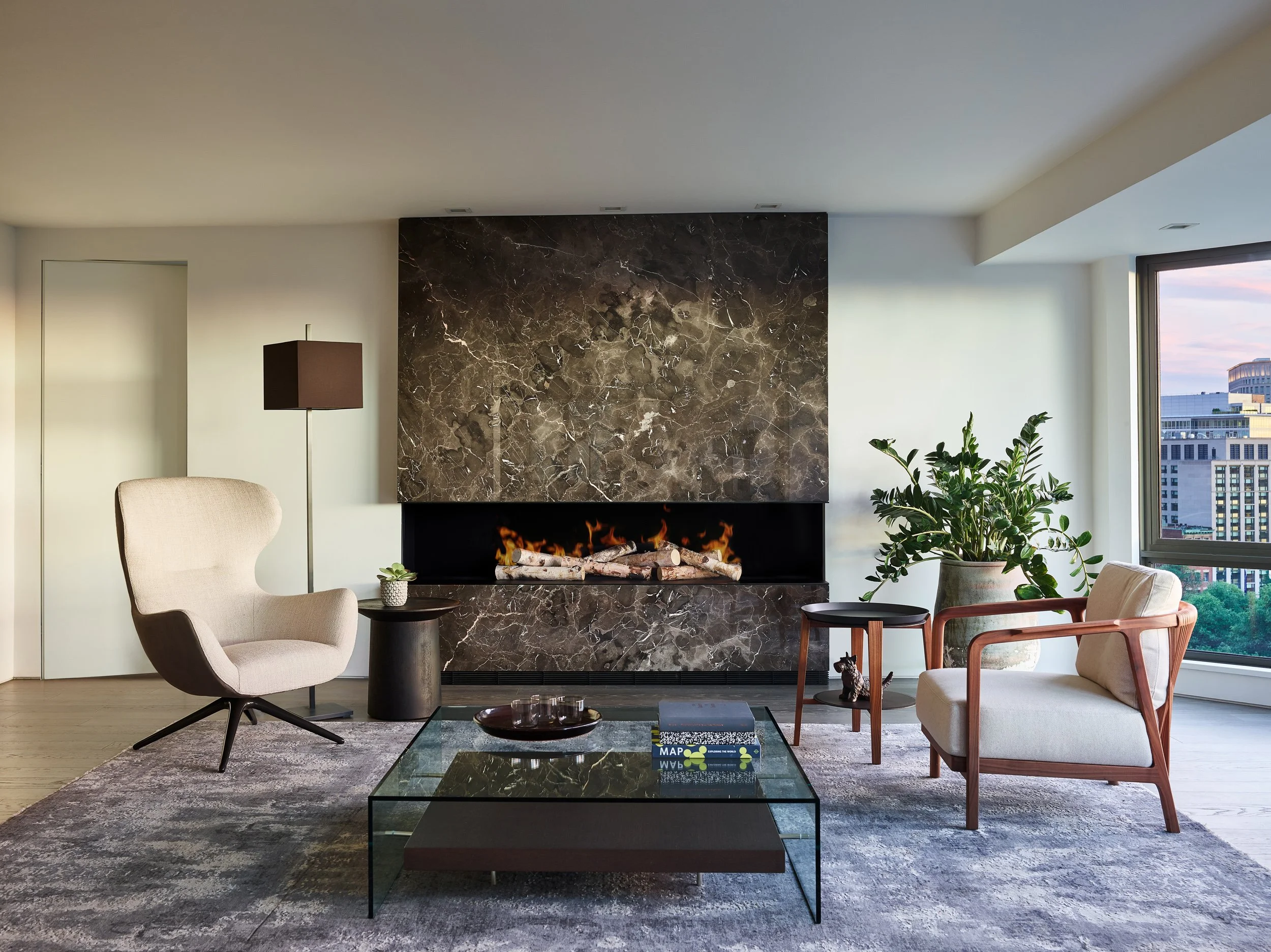 Luxury modern apartment design in Downtown Boston.