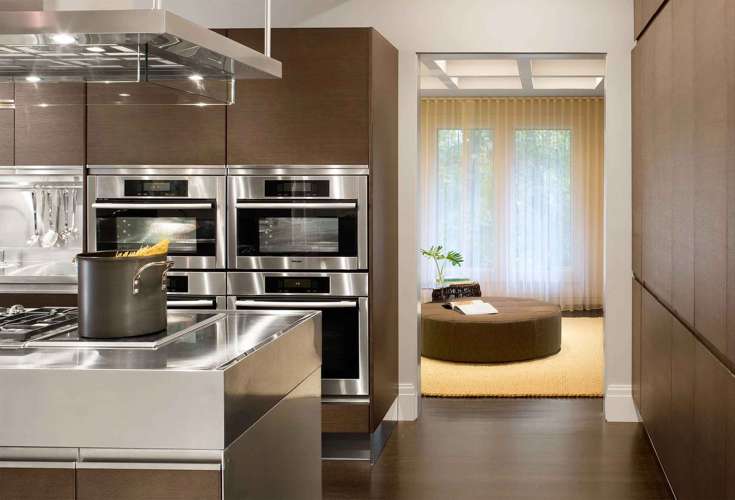 Modern cabinetry in a renovated suburban kitchen