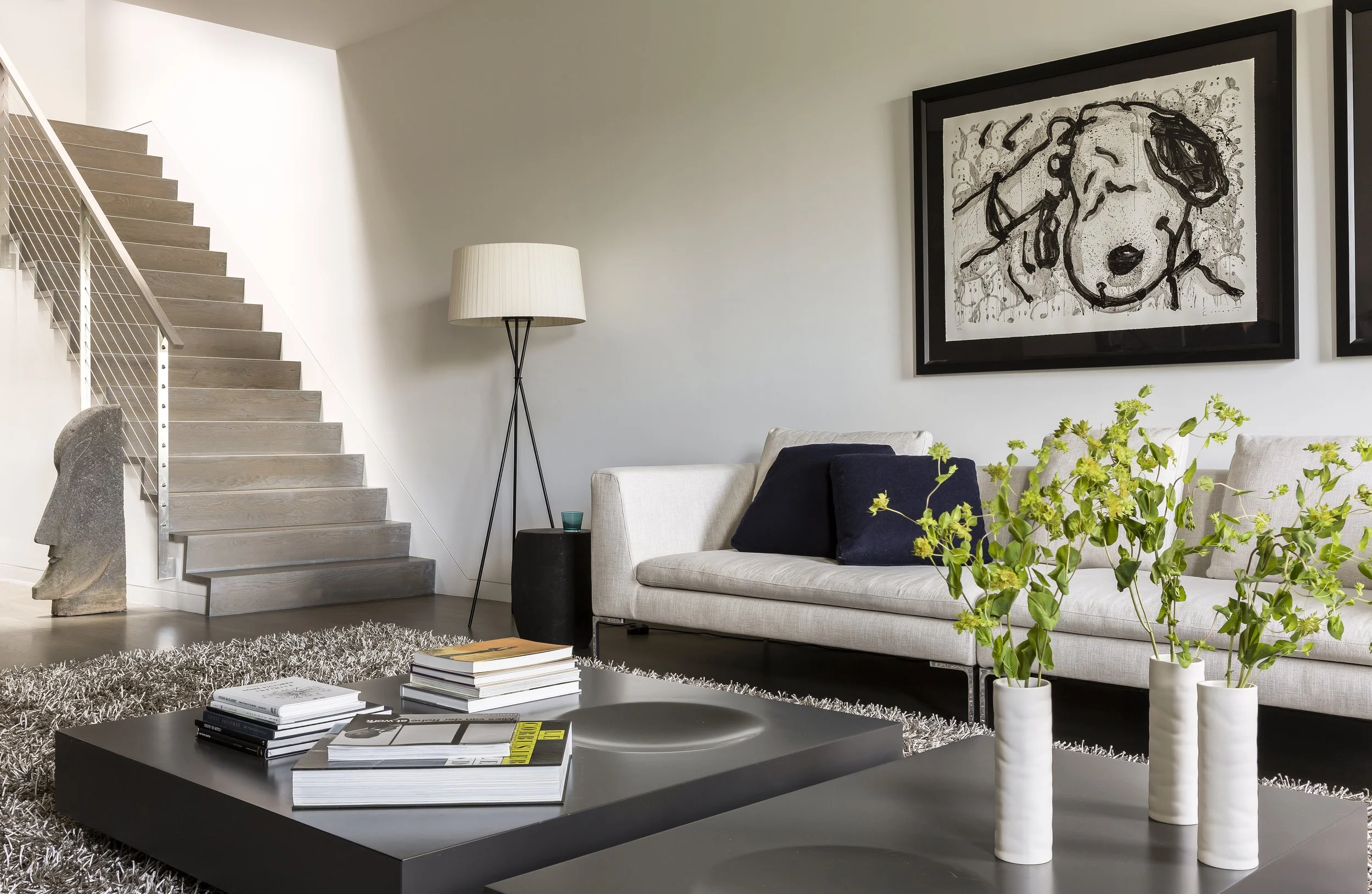 Townhouse with modern interior design in Boston's Back Bay